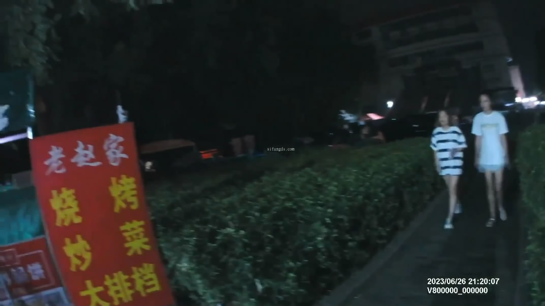 ❤️❤️❤️兩位姑娘光顧臨路邊老趙家大牌檔嫌棄廁所太臟偷偷到停車場隨地大小便活該被偷拍