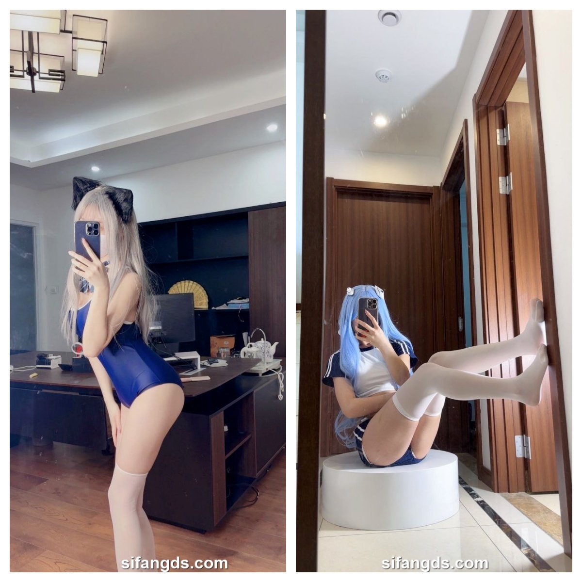 ❤️❤️❤️上海騷女楊寶妮酒店換穿性感情趣內衣黑絲灰絲被大屌猛男狠操高清無水印原版