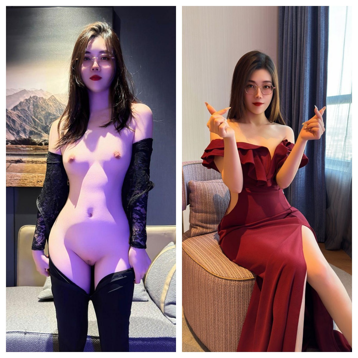 ❤️❤️❤️雙飛姐妹花各有所長各種姿勢很默契配合把我搞得滿頭大汗